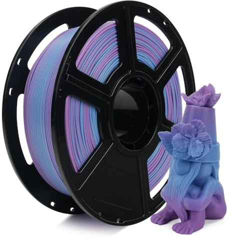 FLASHFORGE Rapid PLA Gradient Filament 1.75mm Thistle Purple & Ethereal Blue, Transform Colors Smoothly & Fast, Experience Exceptional Quality with 500mm/s High-Speed Printing, Top-Notch Filament