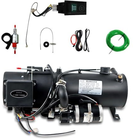 UYSELA Hydronic Riscaldamento del Refrigerante, Riscaldamento a Combustibile Liquido Diesel Scaldabagno per Barca, Roulotte, Camper, Autobus,24V 10KW all Set