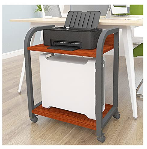 Soporte de CPU de escritorio de 2 niveles con estante de almacenamiento de impresora, soporte de suelo para PC, marco lateral de escritorio, ocho opciones de color