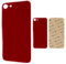 Globalstock Vitre Arrière pour iPhone 8 - Rouge avec Gros Trou