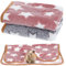 Telooco 2 Stück Meerschweinchen Decke 60x40 cm Weiche Korallen Fleece Käfig Hundedecke Flauschig Decken Meerschweinchen Fleece Käfig Bettwäsche Schlafmatten für Kleintier Hamster Welpe Katze