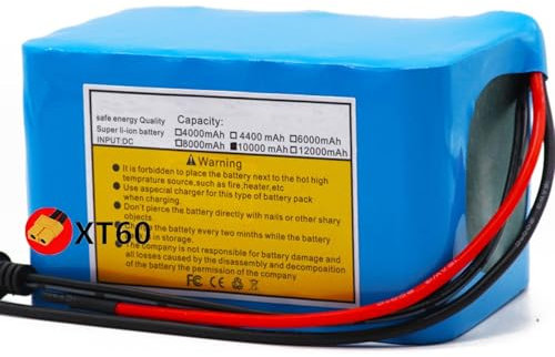 Batterie 36v 12Ah/10Ah Lithium ION pour vélo électrique,Batterie au Lithium Batterie Haute Puissance 500W 36V 12Ah E-Bike Vélo électrique BMS + 42V Chargeur XT60 Plug,24V 12Ah