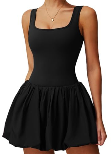 XYFfybhsd Vestito Tennis Donna Senza Maniche Linea Abito Sportivo(Size:M,Color:rosa)