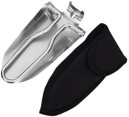 ibasenice Da Scavo in Acciaio Inossidabile Mini Attrezzo Per Giardinaggio Emergenze Con Borsa Portaoggetti Leggera e Portatile