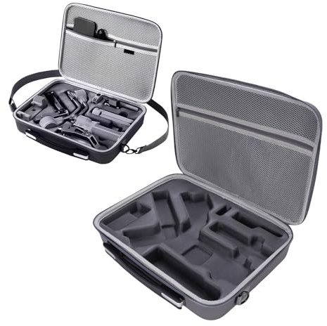 YUEHISY Rs 4 Mini Custodia da Trasporto, Borsa in Pelle PU, Custodia da Viaggio Resistente Agli Ammortizzatori per Ronin RS4 Mini Gimbal Stabilizzatore e Accessori
