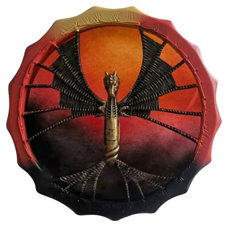 Shaman Frame - Schamanische Trommel mit -Totem -Design, Holzrahmen