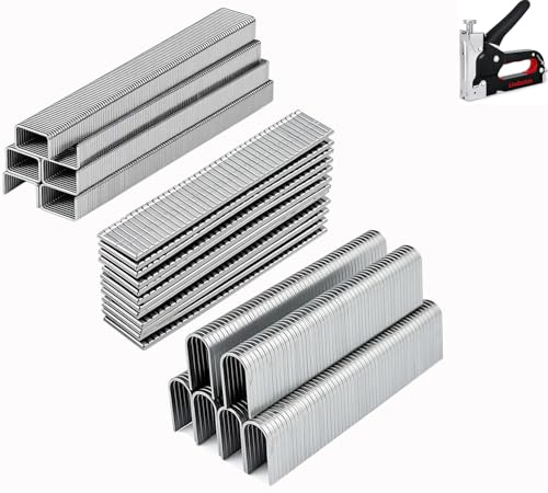 3000PK Staple Gun Staples,Compatible with Most Staple Guns – Durable & Reliable Refill Pack,D-Shaped Nails——4-14mm,U-Shaped Nails——10-14mm,T-Shaped Nails——10-12mm【3000 PCS】