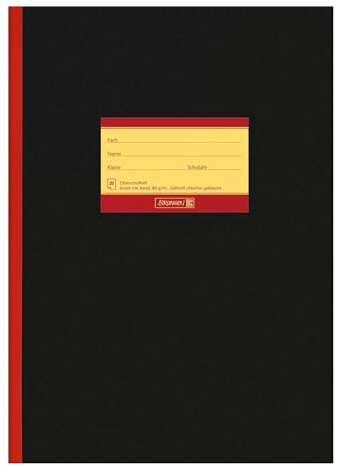 CREATIV DISCOUNT BRUNNEN Oberschulheft DIN A4, 20 Blatt, mit Rand (Lineatur 25, liniert mit Rand)