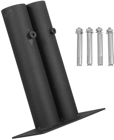 Homoyoyo Plastic Fence Base Kit with Dual-Tube Insert Yard Fence Stand Holder for Garden Outdoor Protective Barrier Anchor for Large Dog Gates