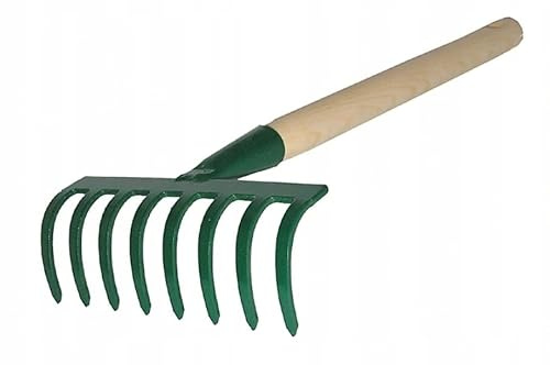KARD Harke Rechen Laubrechen 10 Zinken 20 cm m. Stiel 80 cm