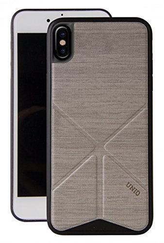 Uniq Transforma Schutzhülle mit Standfunktion für iPhone X, Grau