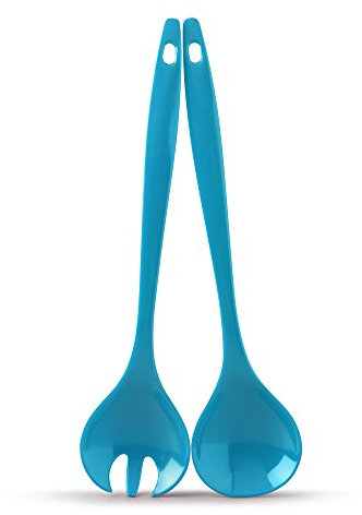Zeal G205A Salad Servers, Aqua