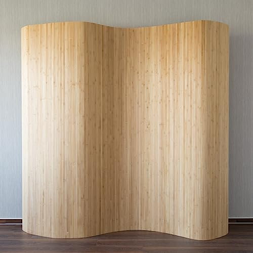 PEGANE Paravent Bambou Souple Coloris Brun 200 x 250 cm