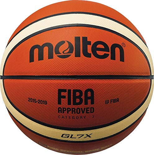 Molten FIBA-zugelassener Basketball aus genarbtem Leder in verschiedenen Größen **BGL6X/BGL7X** (7)