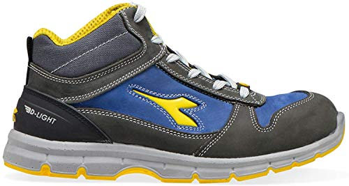 Utility Diadora Run Mid S3 SRC ESD, Scarpe da Ginnastica Unisex-Adulto, Multicolore (Castle Rock/Insignia Blue), 45 EU