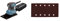 Makita BO4566 Lijadora Orbital 100Mmx164Mm, 200 W, Multicolor, 197x100mm + P-42874 - Lija de velcro perforada G60