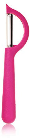 Kochblume Sparschäler | P-Schäler glatt, Universalschäler, Edelstahl, spülmaschienengeeignet, in der bunten Box… (pink)