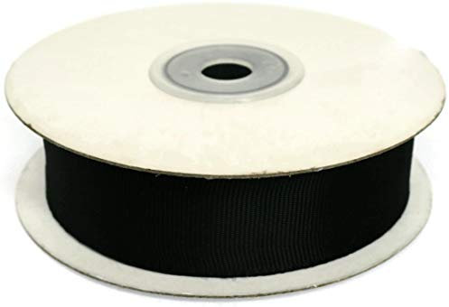 Jajasio Hochwertiges Ripsband 50mm breit, 20 Meter Rolle, Farbe: schwarz #17