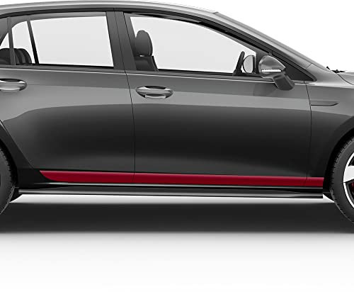 Auto-Dress® Seiten-Streifen Aufkleber Set/Dekor passend für VW Golf 7 GTI (Farbwunsch)