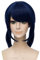 TANTAKO Kurze Blau Cosplay Perücke für Frauen Anime blaue Perücke mit Schwänzen Kunstfaser Perücke Perücke Halloween Party Perücke(375 Blau)