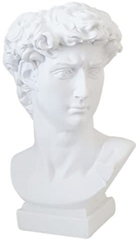 YQLKD Desktop Statue David Vase Head Portraits Decor Resin Imitation Gips Pflanzen Blumentopf