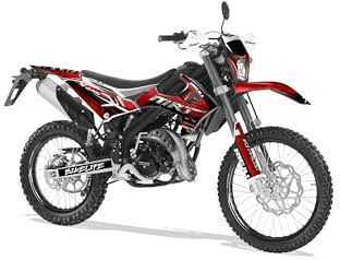 Deko-Set für Motorrad, anpassbar, für Rieju MRT 50 von 2022 bis 2023, WIX Rot