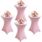 KAYBTNT 4er Set Stehtisch Hussen, Spandex Stretch Stehtischhussen für Bistrotisch, Tischhussen für Stehtische Ø 60-80cm, Elegante Tischdecke für Bankett Hochzeit Geburtstag Party,Rosa,80x110cm