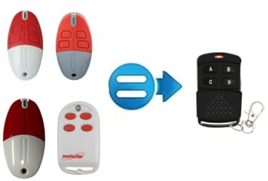 Générique - Télécommande universelle compatible avec les télécommandes MOTOSTAR : TOP432, CLICKSTAR, CLIK 4M, 4C
