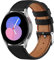 Vancle für Samsung Galaxy Watch 5 40mm 44mm Armband Leder Damen Herren,Weiches Atmungsaktives Leder Sport Armband Ersatzarmbänder für Samsung Galaxy Watch 5 Pro Armband 45mm(Schwarz)