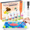 Joycabin Marmorierfarbe Bastelset Set für Kinder, 12 Farben Kinder Bemalen Set, Magic Paint Set für Mädchen und Jungen, Kunst und Handwerk, Geburtstagsgeschenk