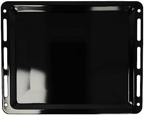 vhbw Backblech kompatibel mit Neff B56VT64N0/08, B57CS22G0/93, B57CS22N0/01 Backofen - 45,5 x 36,1 x 2 cm, Antihaftbeschichtet, Emailliert Schwarz