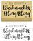 Frau WUNDERVoll® Stempel - EIN BISSCHEN Weihnachts BlingBling - aus Holz, Schrift-/ Motivgröße: 7x4,2cm / Weihnachten Adventskalender Motivstempel Handstempel Dekostempel Gummistempel Geschenke