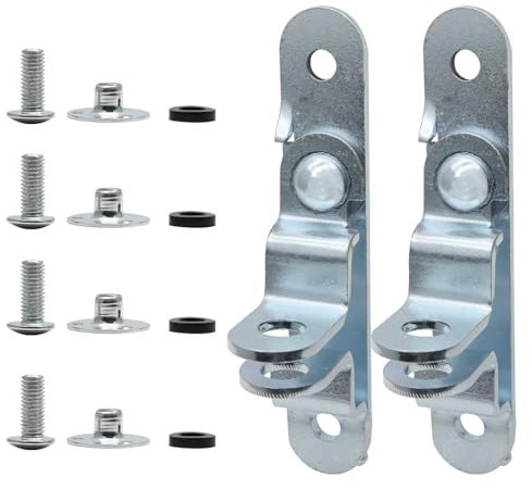 Lot de 2 loquets de porte de remorque de cargaison, pour loquets de porte de remorque fermées avec vis et écrous de montage