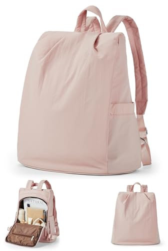 sikazan Zaino Donna Antifurto,Casual Borsa Zaino Donna,Zaino Donna 14 Pollici PC,Zaino per Università Ragazza,Zaino da Viaggio Donna Rosa