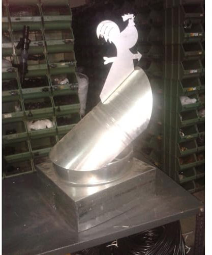 FUMAIOLO ZINCATO 32X42CM ASPIRAFUMO COMIGNOLO SPIROGALLO BY PERFETTO - MADE IN ITALY SPIRO