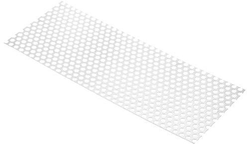 PATIKIL 7.87 L x 19.69 W Perforadas Metal Hojas, 20Ga 3/8 Agujero Aluminio Aleación Malla Expandida Perforada Placa para Ventilación Filtración Secadora Ventilación