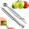 Qinsky Fruit Edelstahl Obstwerkzeug Set,2 Pcs Obst Werkzeug Edelstahl Melonenausstecher Kugeln Werkzeug Apfelentkerner Küchenwerkzeug Cutter für DIY-Obstsalate