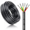30 Meter 16AWG 6x1,5mm² Elektrischer Kabel, 6 Adriges Kabel 5V/12V/24V/300V Stromkabel Verzinntes Kupferkabel, Flexibel und Weich Niedrige Impedanz Hohe Temperaturbeständigkeit Verlängerungskabel