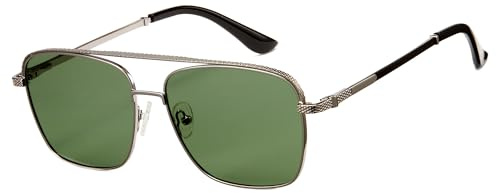 Cyxus Sonnenbrille Herren Damen Klassisch Polarisiert Sonnenbrille Outdoor UV 400 für Fahren Angeln Reisen Metallrahmen P1122