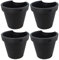TRTO 4Pcs Drain Pipe Flower Pot Holder Plant Hanger Flower Basket Balcony Garden Planter