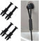 Jushion 4 Stück Auto Hutablage Clips, Hutablage String Clip Hakenhalter, Hutablage Haltegurt Clip, Hutablage Seiten Clips, Auto Hutablage Haken Halterung, Halteband Hutablage