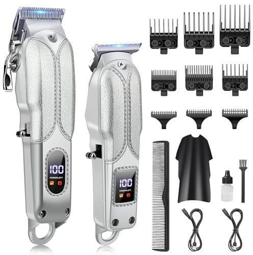 RAOYAN Haarschneidemaschine Profi, Haarschneider Herren Barttrimmer Bartschneider Pflegesets IPX7 Wasserdichte T-förmiger Haartrimmer Barber Set für Männer