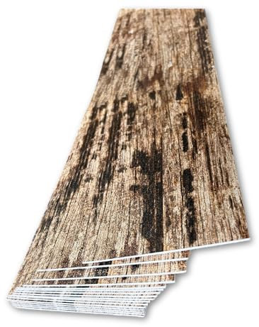 DECCART | Selbstklebende Wandpaneele Holzoptik – Wandverkleidung für Innenräume – Selbstklebend -Einfach zu montierende Paneele für die Wand | 10x60cm | M-29-20 Stk