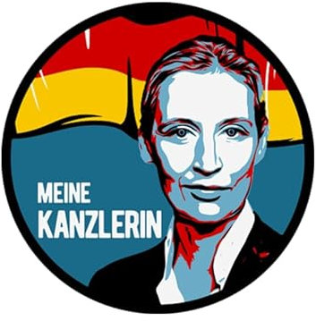 Sammys Shirt Store Alice Weidel-Meine Kanzlerin Aufkleber 10 cm