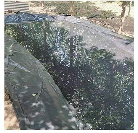 Flexible HDPE-Poolfolie, wasserdichte Membran für Fischteich, Springbrunnen, schwarz, 1 x 2 m