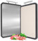Tabla de Cortar Acero Inoxidable de Doble Cara Tabla Cortar Cocina Duradera e Higiénica Colgar Cutting Board Chopping Board Profesional Tabla de Corte para Cocina para Carne,Pan,Verduras y Frutas