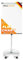 OfficeMarshal Magnetisches Flipchart 73x105cm mit Alurahmen und abnehmbare Stiftablage für Büro, Heim und Schule, Magnettafel kratzfest und trocken abwischbar | Magentboard