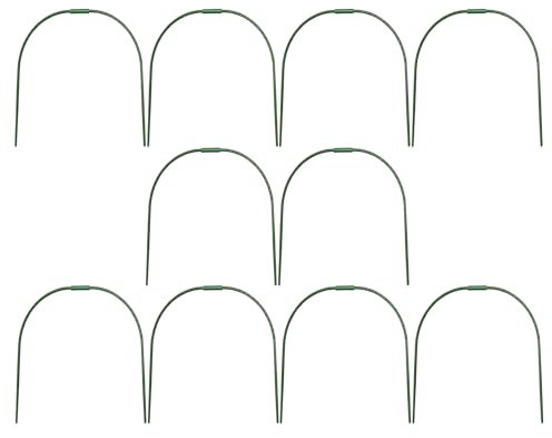 Cerchi per serra, pali di supporto per piante, pali di supporto per piante antiruggine, ampiamente usati, gestione dello spazio senza sforzo, 50 cm, per protezione dal e indurimento delle