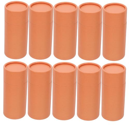 UTHCLO 10 Stück Aufbewahrungsbox für Tee Kamm Aufbewahrungsrohr Gewürzregal-Schubladeneinsatz Pappröhre Organizer für Teeboxen leere Milchtüten zum Basteln Kartonröhren Papier Golden