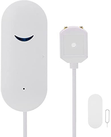 Qqmora WiFi Smart Water Leak Detector with App Alarm for Home Shop Office Warehouse Security Device